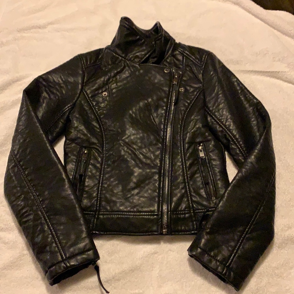 Top shop faux leather jacket